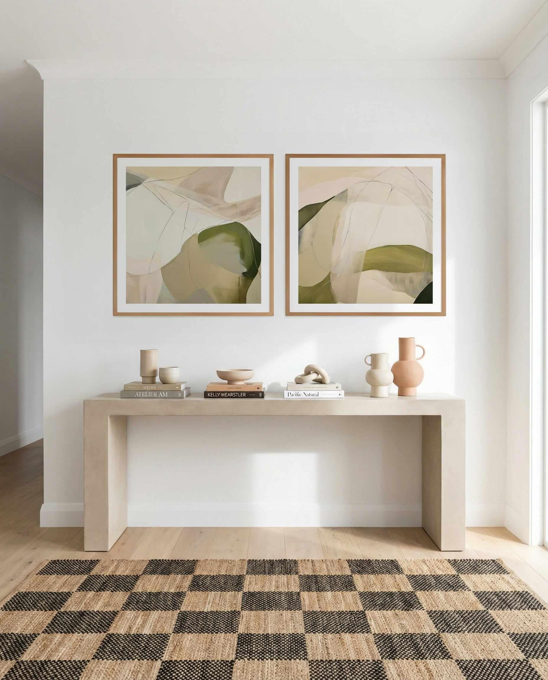 Olive Haze I & II Art Print Set of 2 | Matching Wall Art from Olive et Oriel where you can shop wallpaper and artworks online