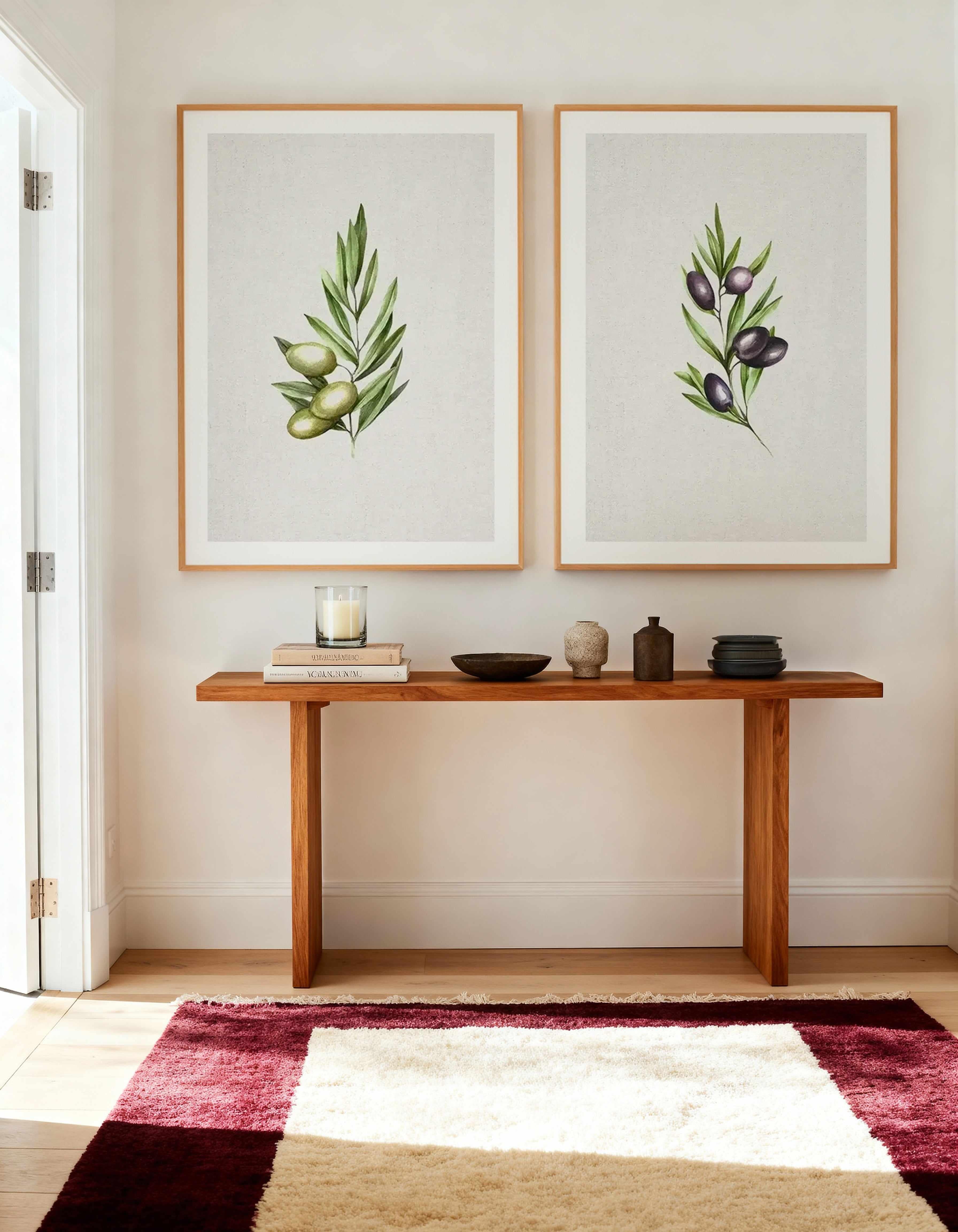 Olive I & II Art Print Set of 2 | Matching Wall Art from Olive et Oriel where you can shop wallpaper and artworks online