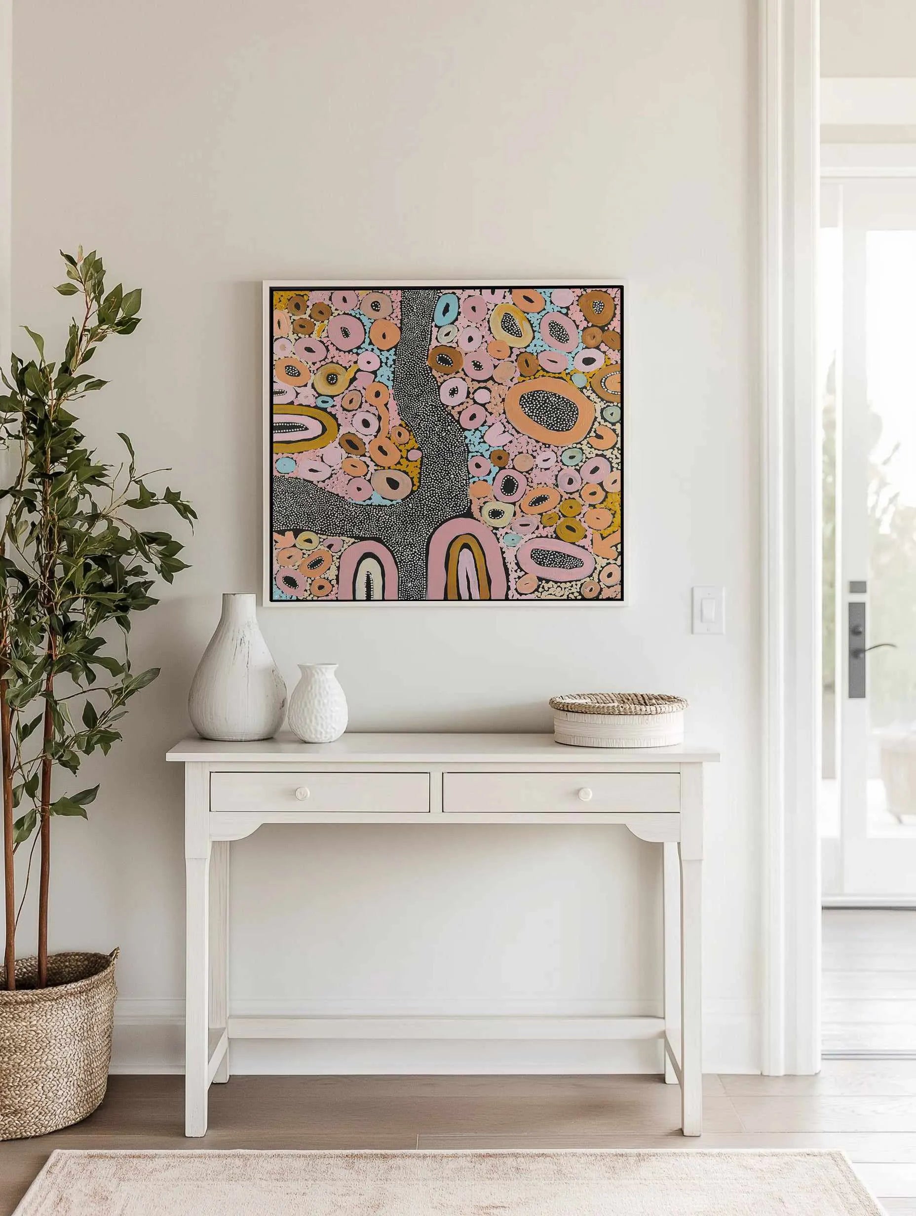 On Country by Bri Chelman | Framed Canvas Art Print from Olive et Oriel where you can shop wallpaper and artworks online