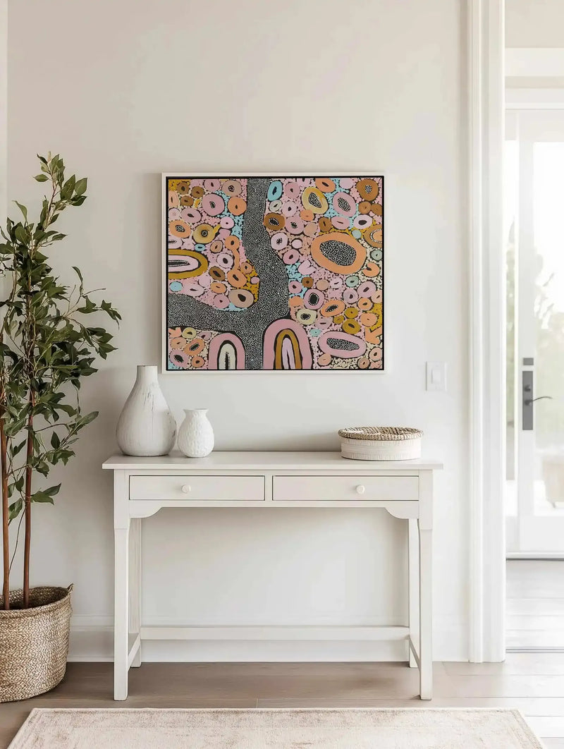 On Country by Bri Chelman | Framed Canvas Art Print from Olive et Oriel where you can shop wallpaper and artworks online