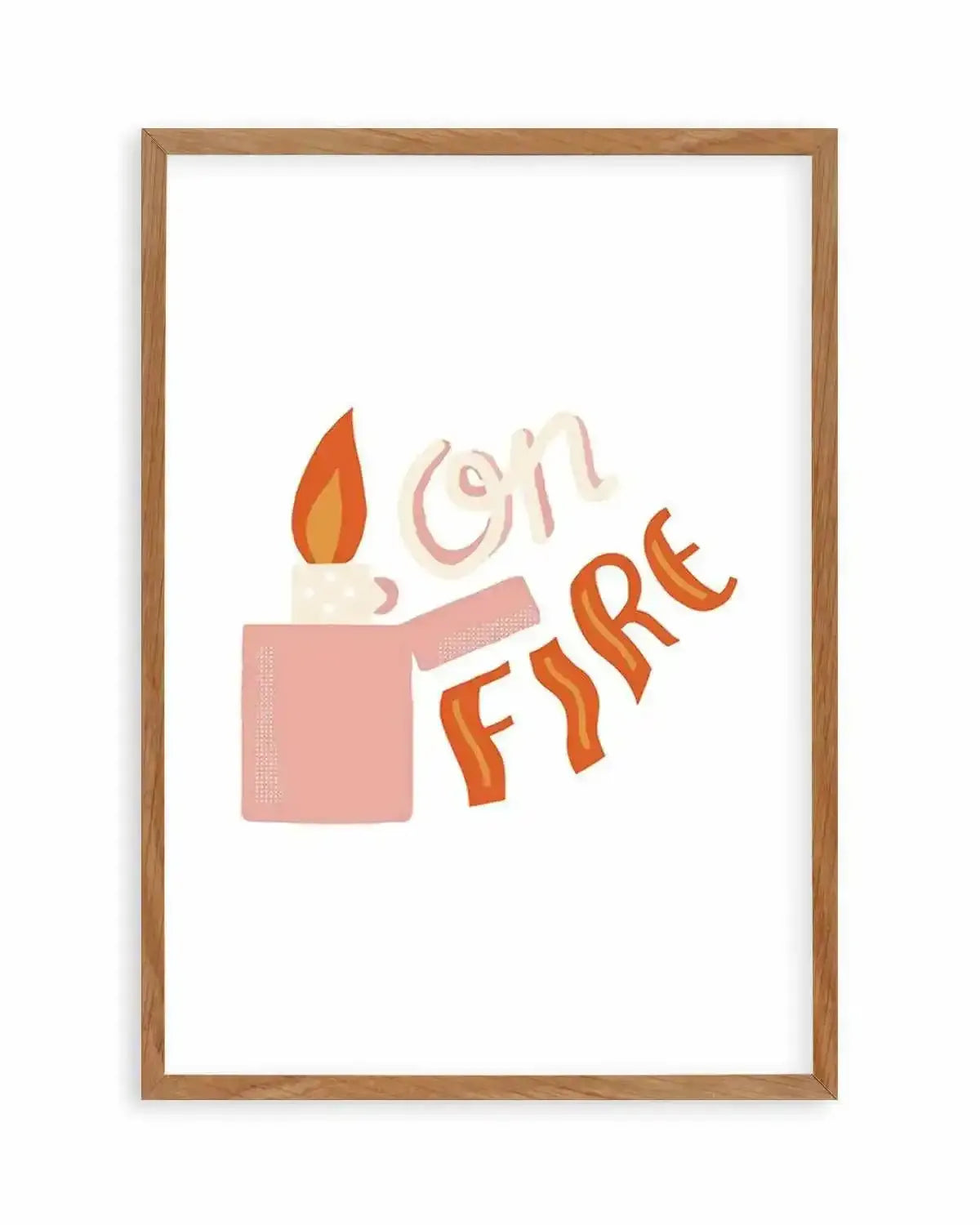 On Fire Art Print from Olive et Oriel where you can shop wallpaper and artworks online