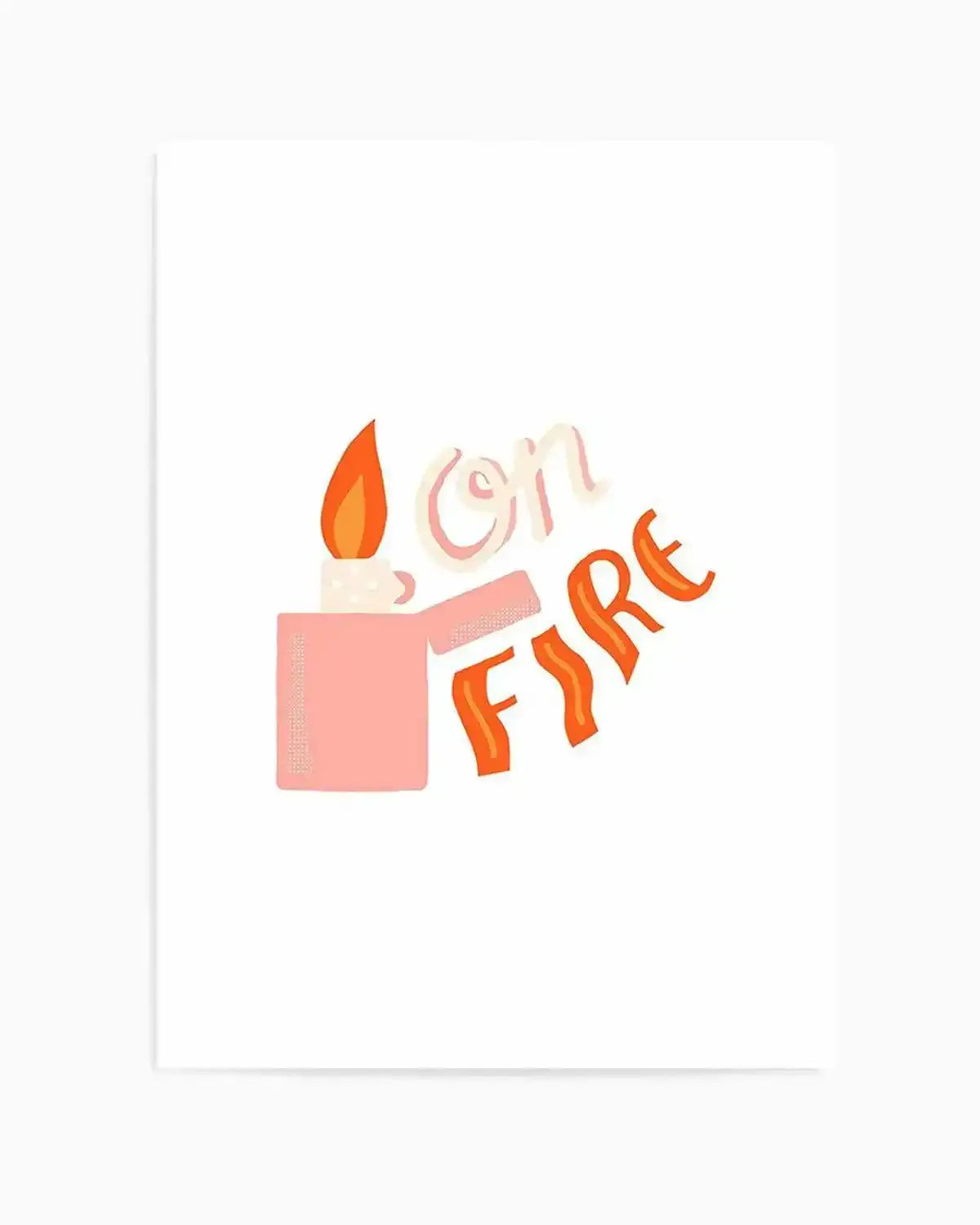 On Fire Art Print from Olive et Oriel where you can shop wallpaper and artworks online