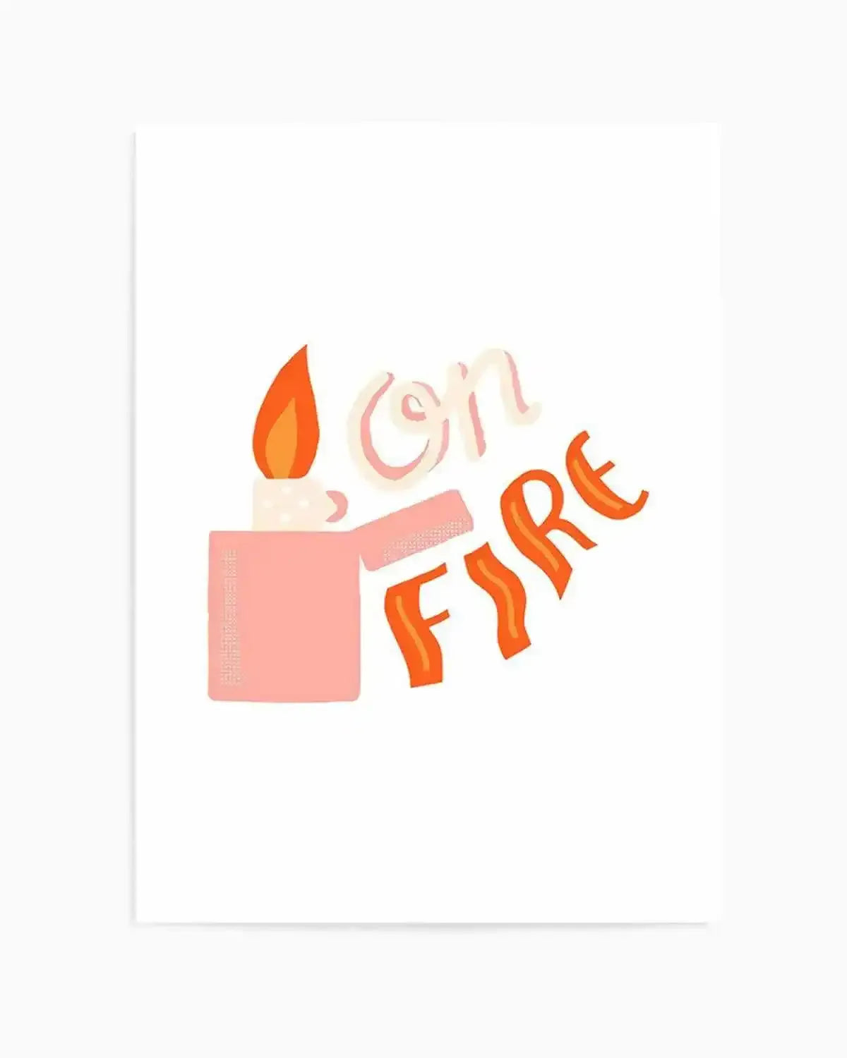 On Fire Art Print from Olive et Oriel where you can shop wallpaper and artworks online
