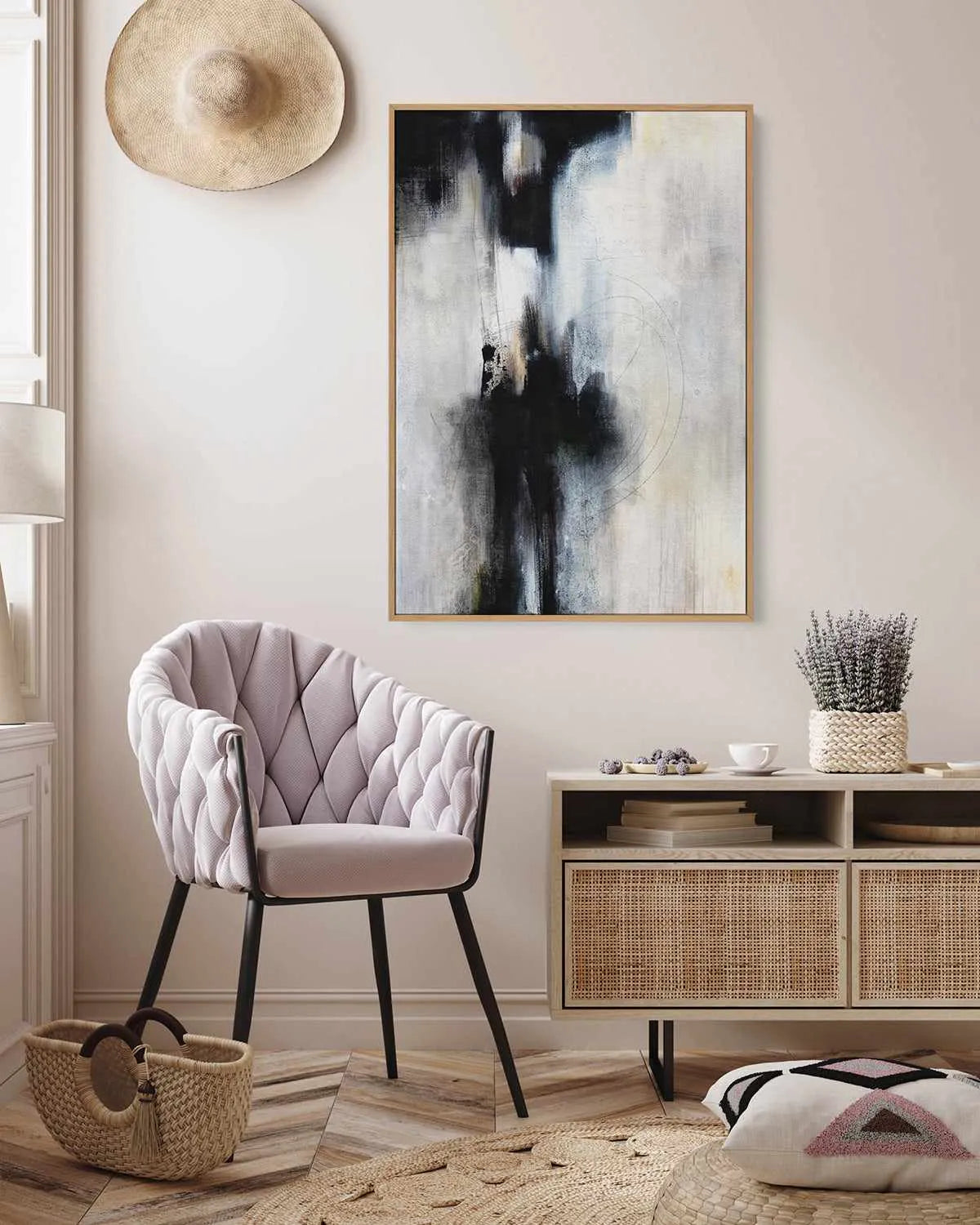 On Purpose by Karen Hale | Framed Canvas Art Print from Olive et Oriel where you can shop wallpaper and artworks online