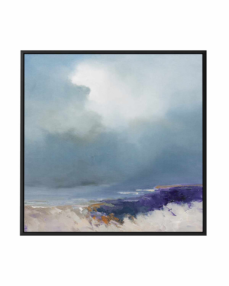On The Beach by Patrick Dennis | Framed Canvas Art Print