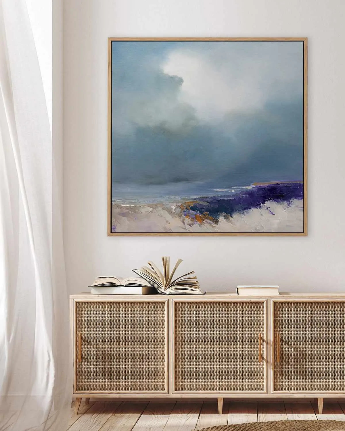 On The Beach by Patrick Dennis | Framed Canvas Art Print from Olive et Oriel where you can shop wallpaper and artworks online
