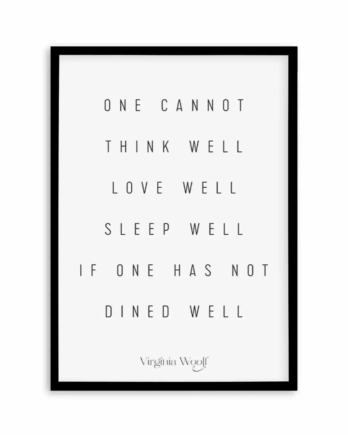 One Cannot | Virginia Woolf Art Print from Olive et Oriel where you can shop wallpaper and artworks online