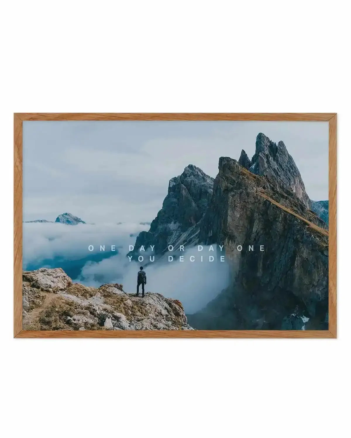 One Day Or Day One, You Decide Art Print from Olive et Oriel where you can shop wallpaper and artworks online