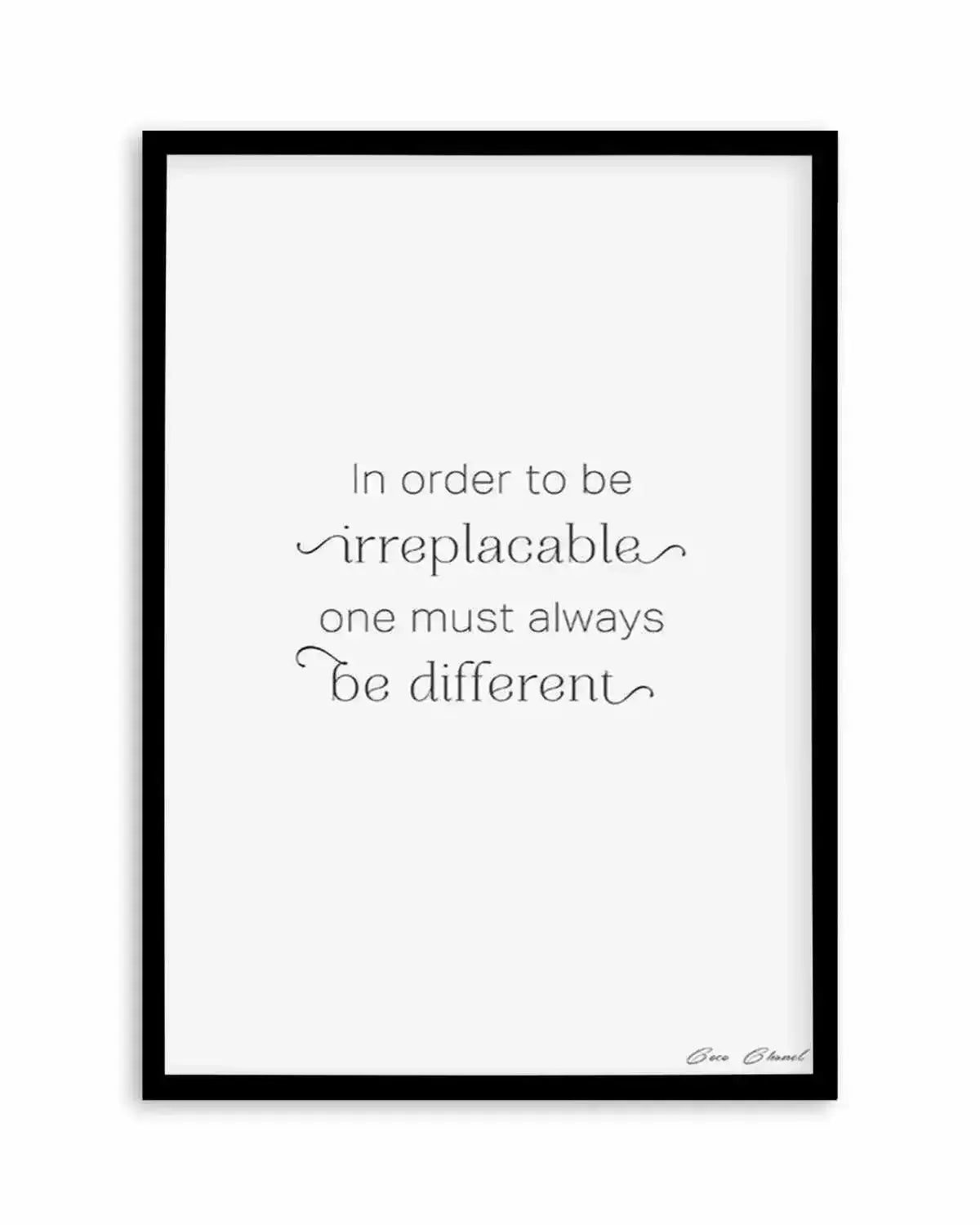 One Must Always Be Different Art Print from Olive et Oriel where you can shop wallpaper and artworks online