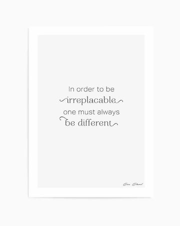 One Must Always Be Different Art Print from Olive et Oriel where you can shop wallpaper and artworks online