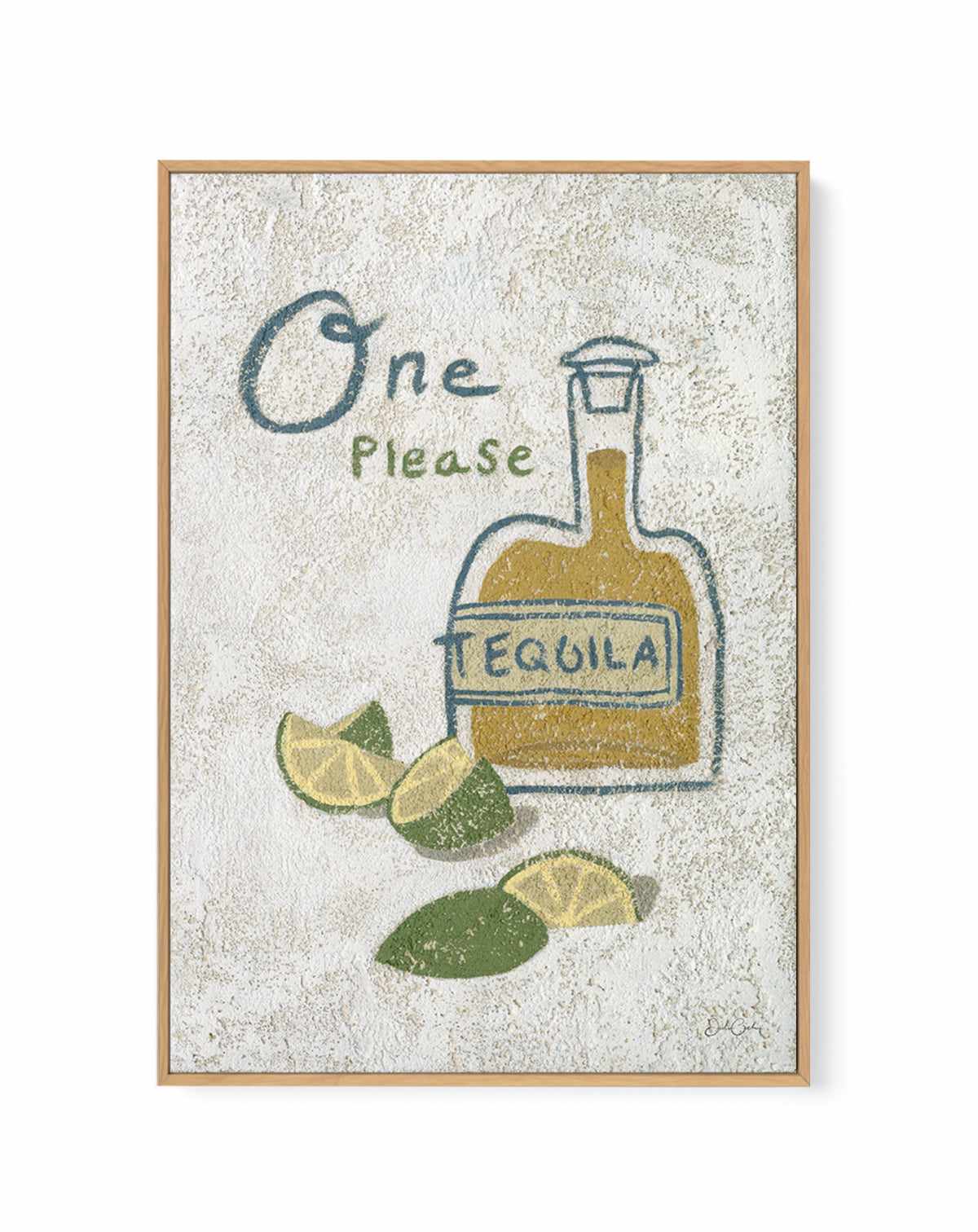 1. Please One please | Framed Canvas Art Print – Olive et Oriel