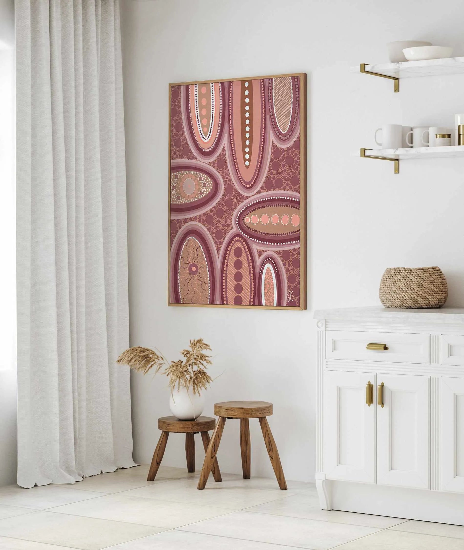 One of a Kind by Kiz Costelloe | Framed Canvas Art Print from Olive et Oriel where you can shop wallpaper and artworks online