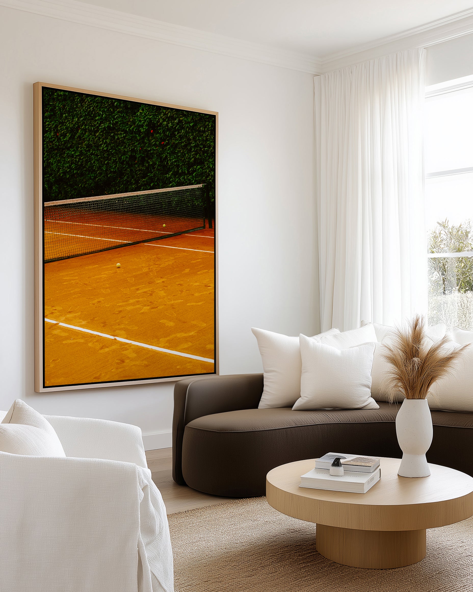 Open Court by Carson Grzegorczyk | Framed Canvas Wall Art