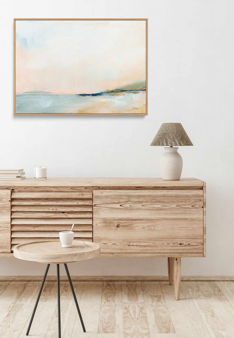 Open Sky Over Water | Framed Canvas Art Print from Olive et Oriel where you can shop wallpaper and artworks online