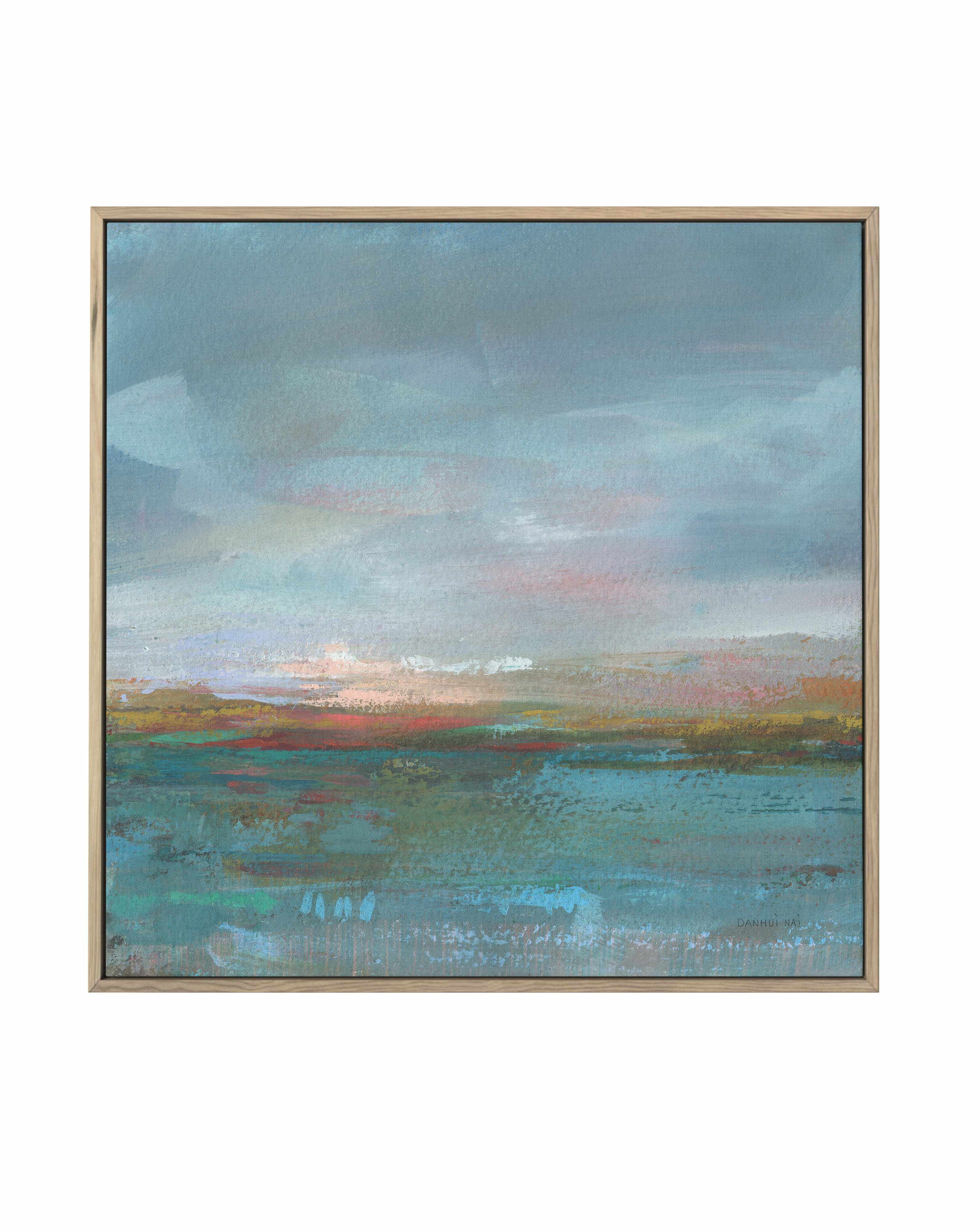 Open Water Sunrise | Framed Canvas Art Print