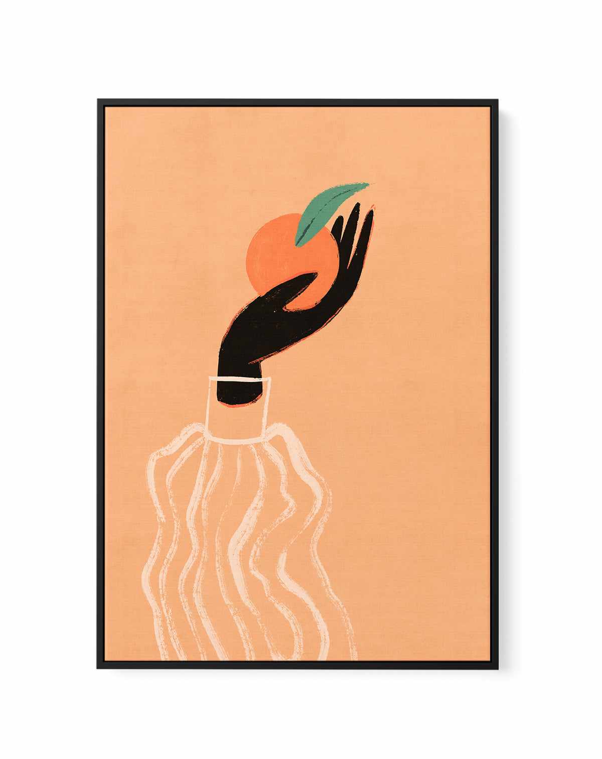 Orange by Arty Guava | Framed Canvas Art Print