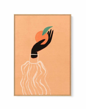 Orange by Arty Guava | Framed Canvas Art Print from Olive et Oriel where you can shop wallpaper and artworks online