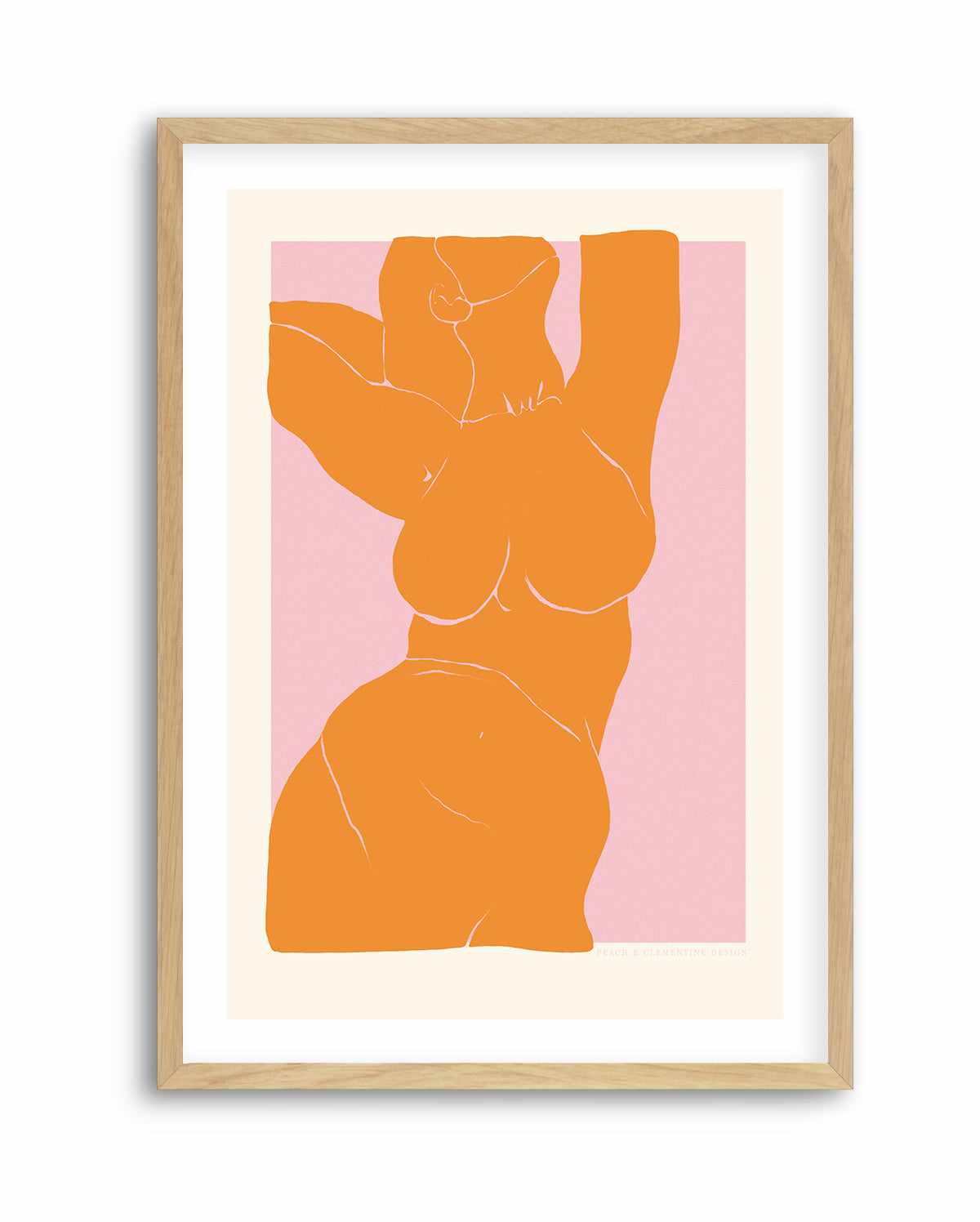 Orange Figure by Jenny Liz Rome | Art Print