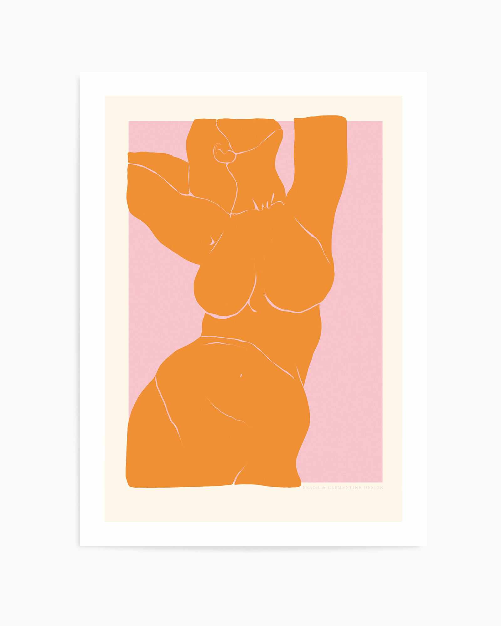 Orange Figure by Jenny Liz Rome | Art Print