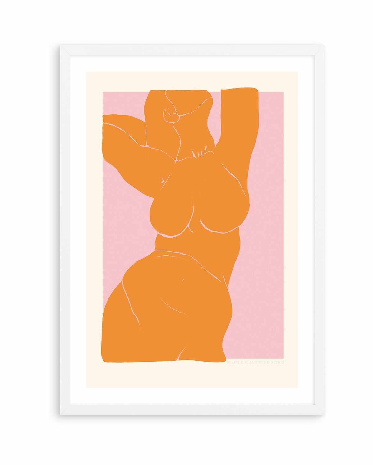 Orange Figure by Jenny Liz Rome | Art Print