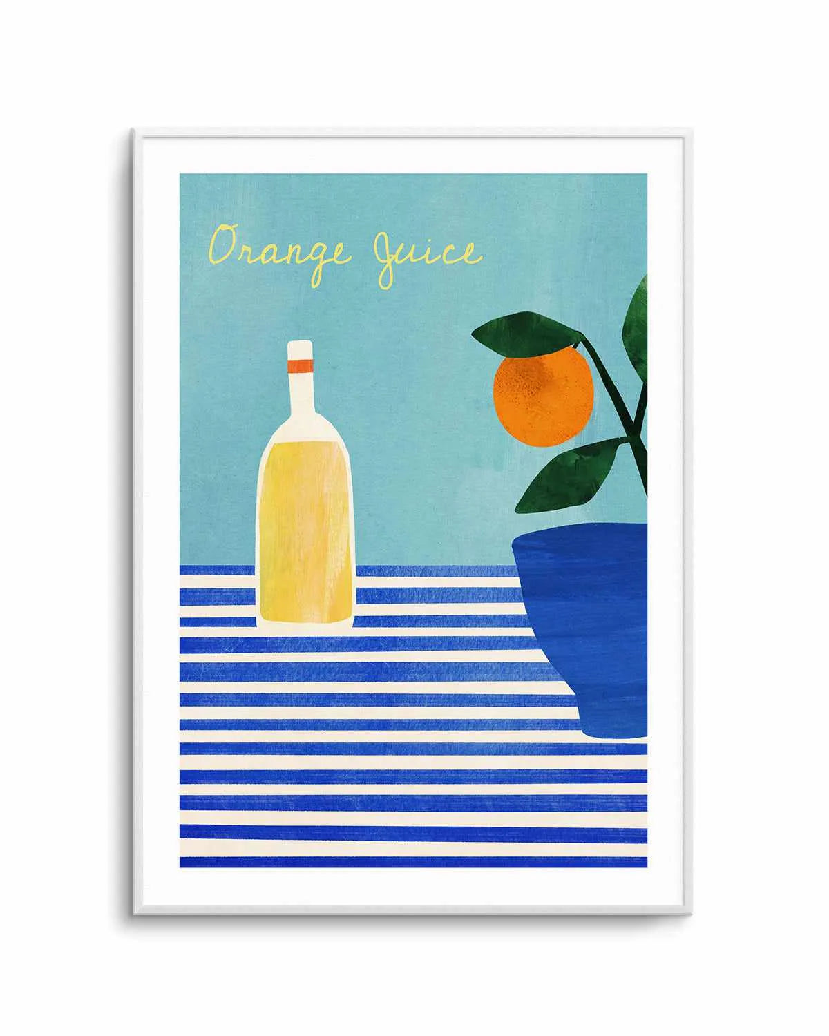 Orange Juice by Henry Rivers Art Print from Olive et Oriel where you can shop wallpaper and artworks online