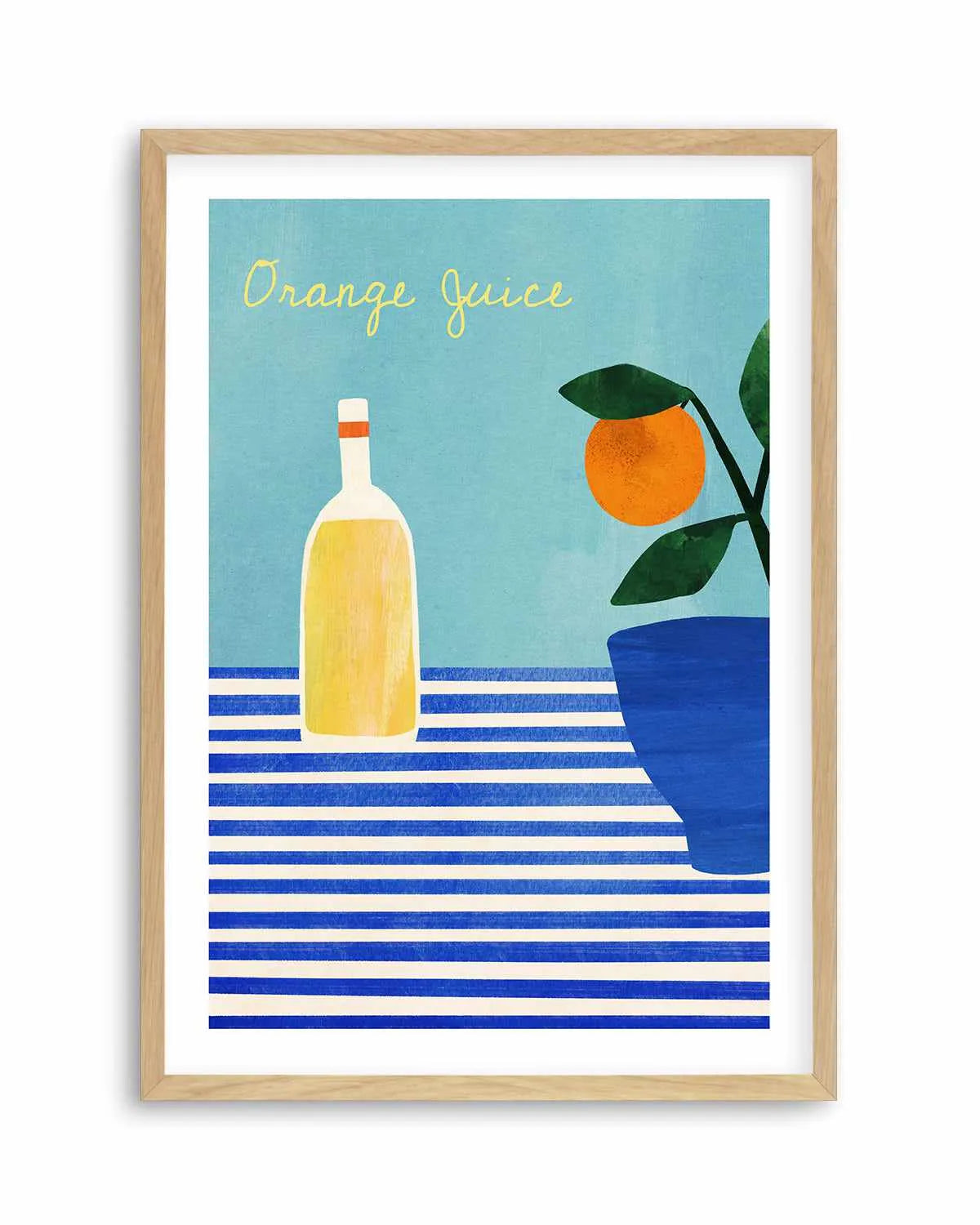 Orange Juice by Henry Rivers Art Print from Olive et Oriel where you can shop wallpaper and artworks online