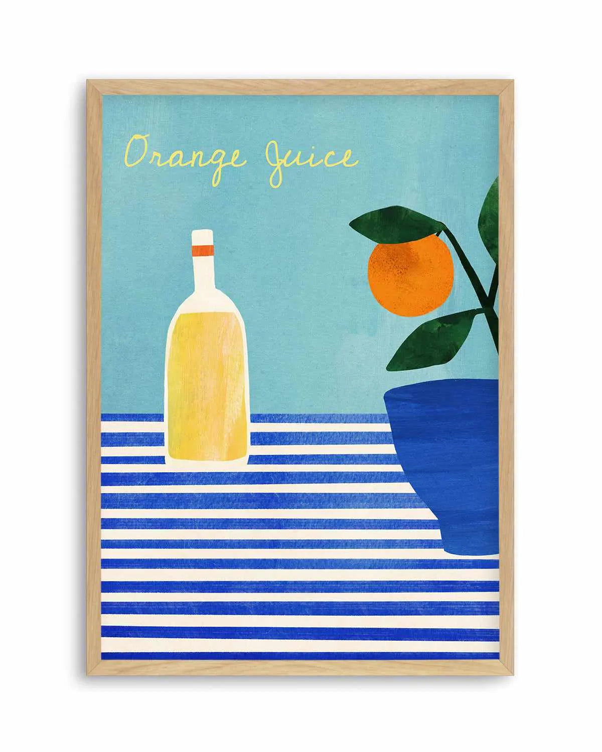 Orange Juice by Henry Rivers Art Print from Olive et Oriel where you can shop wallpaper and artworks online