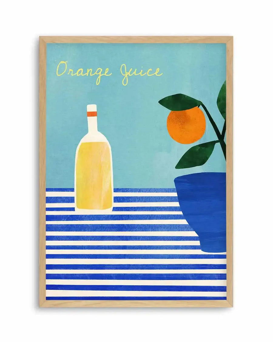 Orange Juice by Henry Rivers Art Print from Olive et Oriel where you can shop wallpaper and artworks online