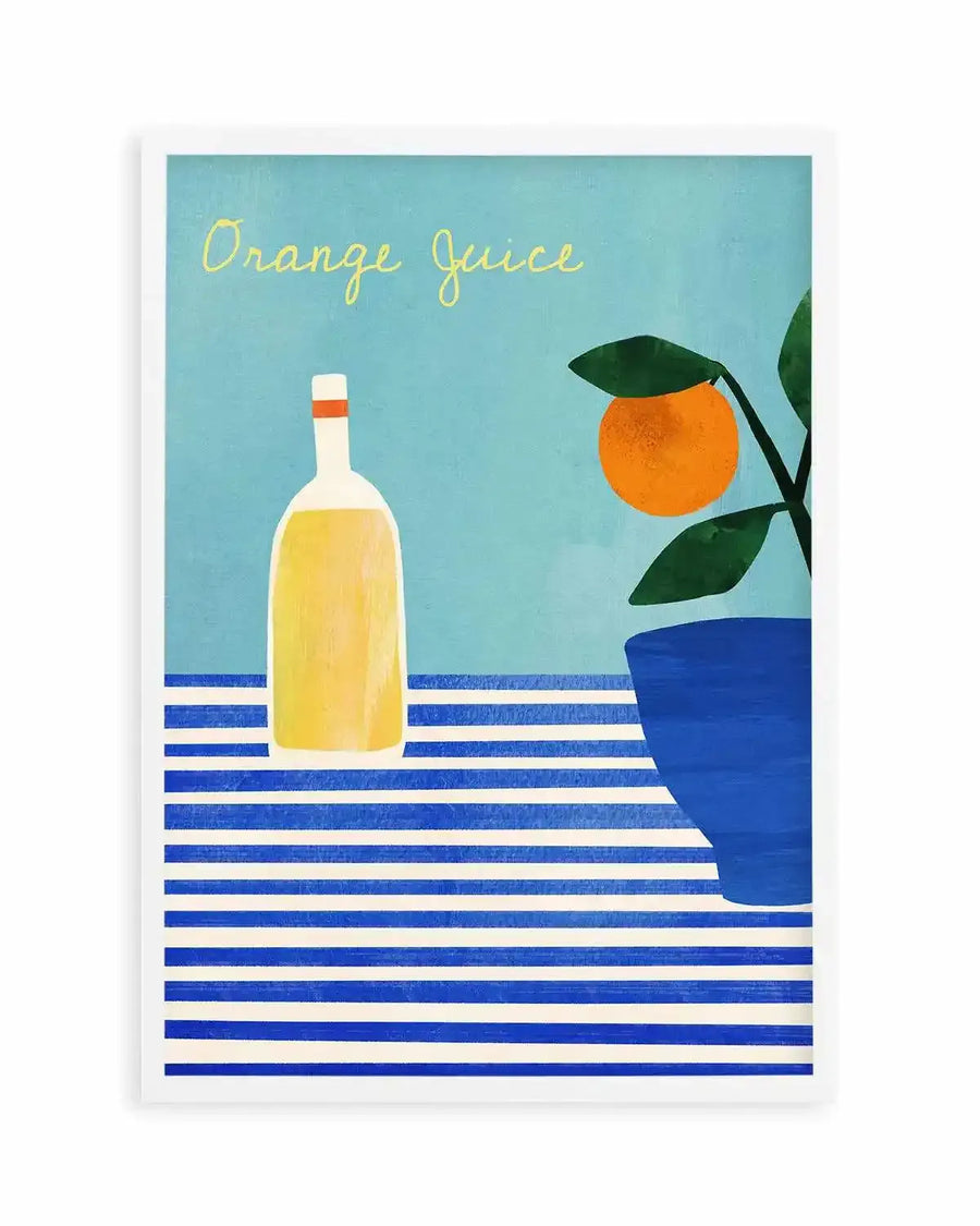 Orange Juice by Henry Rivers Art Print from Olive et Oriel where you can shop wallpaper and artworks online