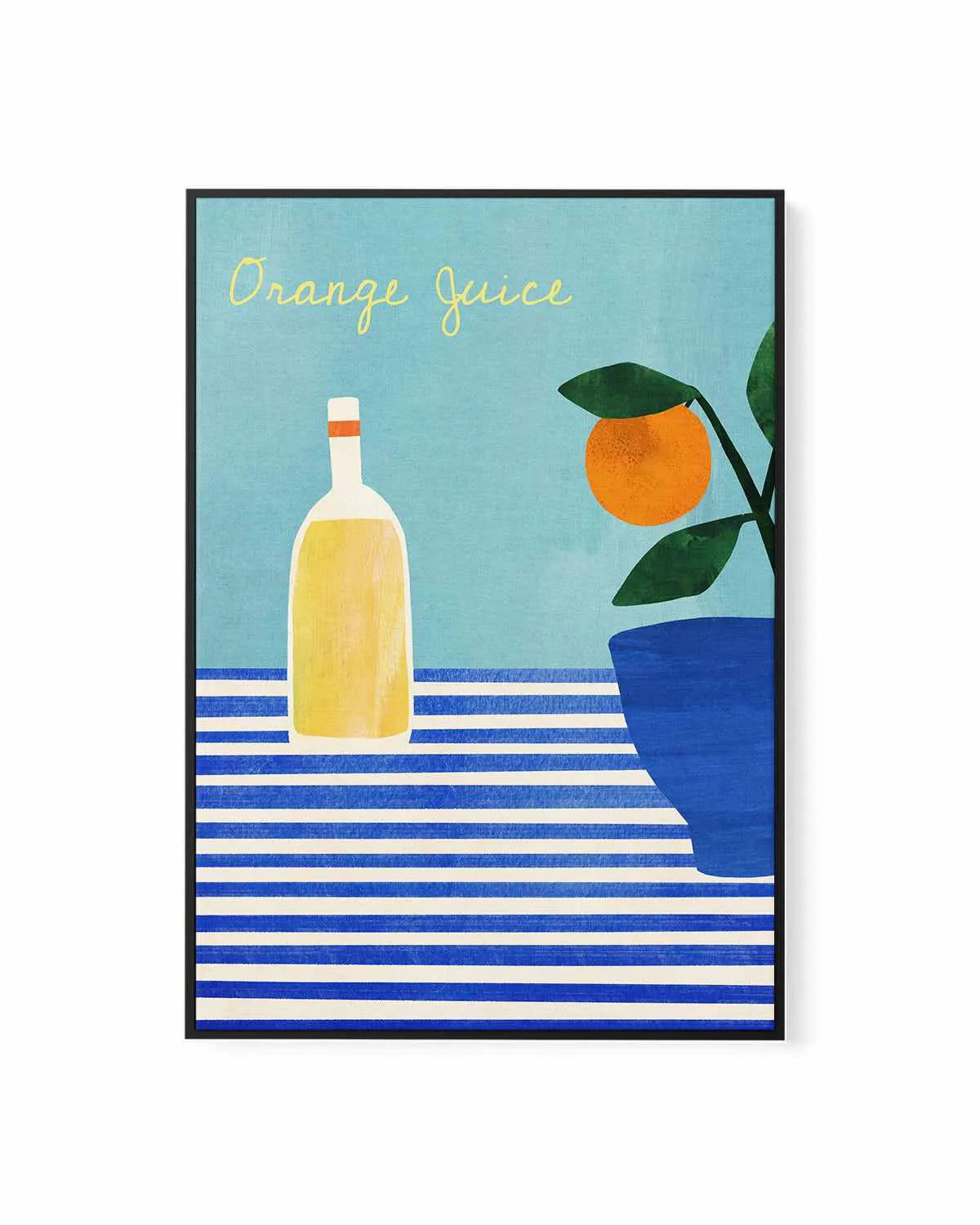 Orange Juice by Henry Rivers | Framed Canvas Art Print from Olive et Oriel where you can shop wallpaper and artworks online