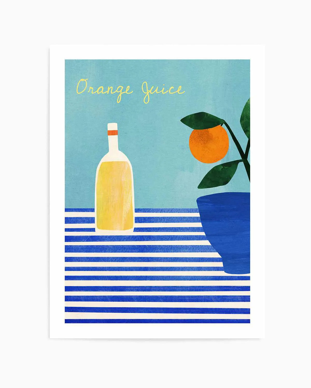 Orange Juice by Henry Rivers Art Print from Olive et Oriel where you can shop wallpaper and artworks online