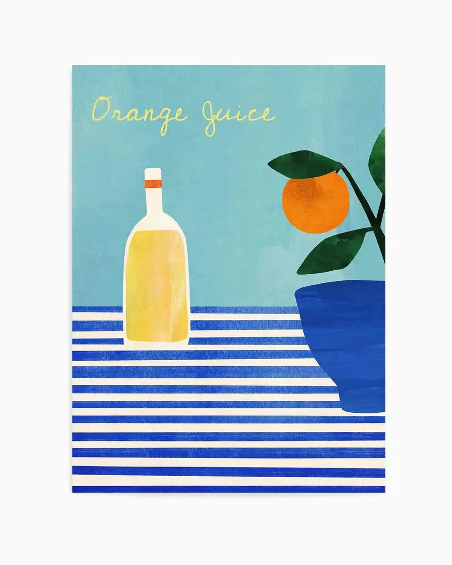Orange Juice by Henry Rivers Art Print from Olive et Oriel where you can shop wallpaper and artworks online