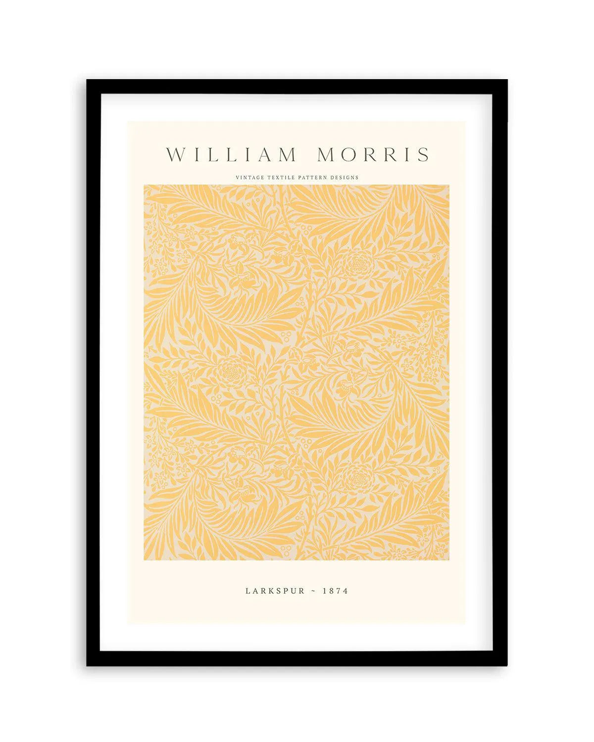 Orange Larkspur by William Morris Art Print from Olive et Oriel where you can shop wallpaper and artworks online