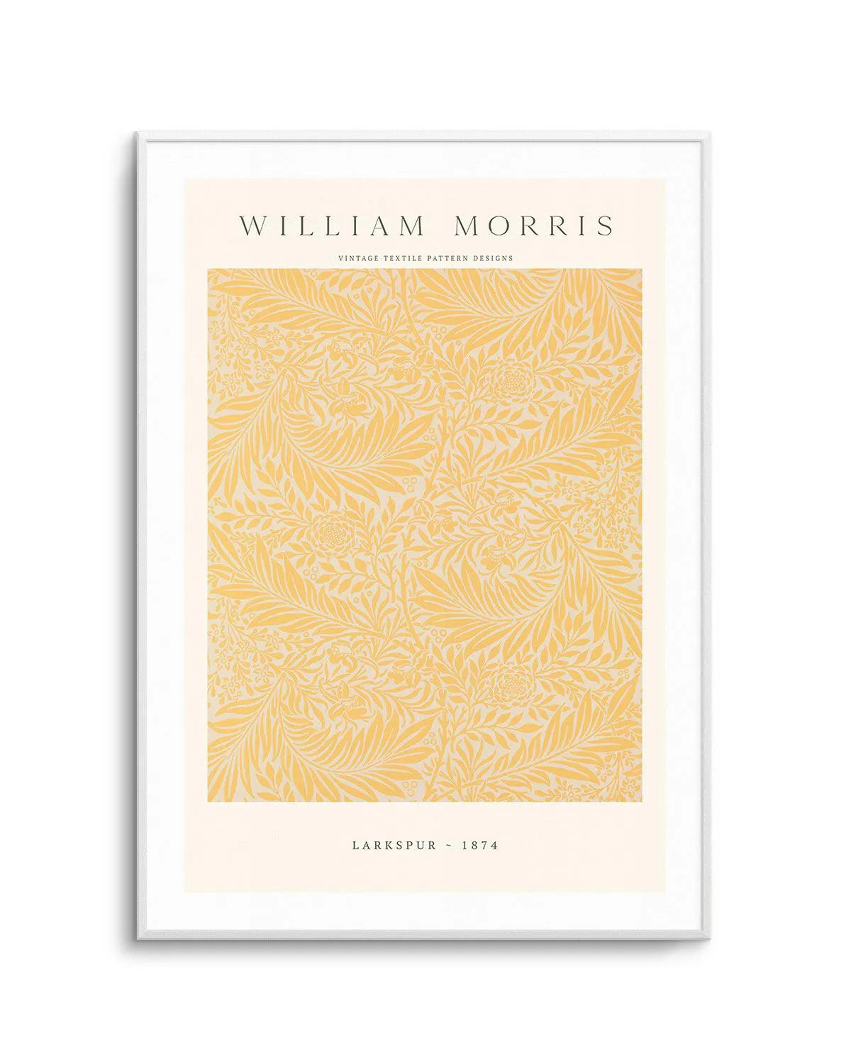 Orange Larkspur by William Morris Art Print from Olive et Oriel where you can shop wallpaper and artworks online
