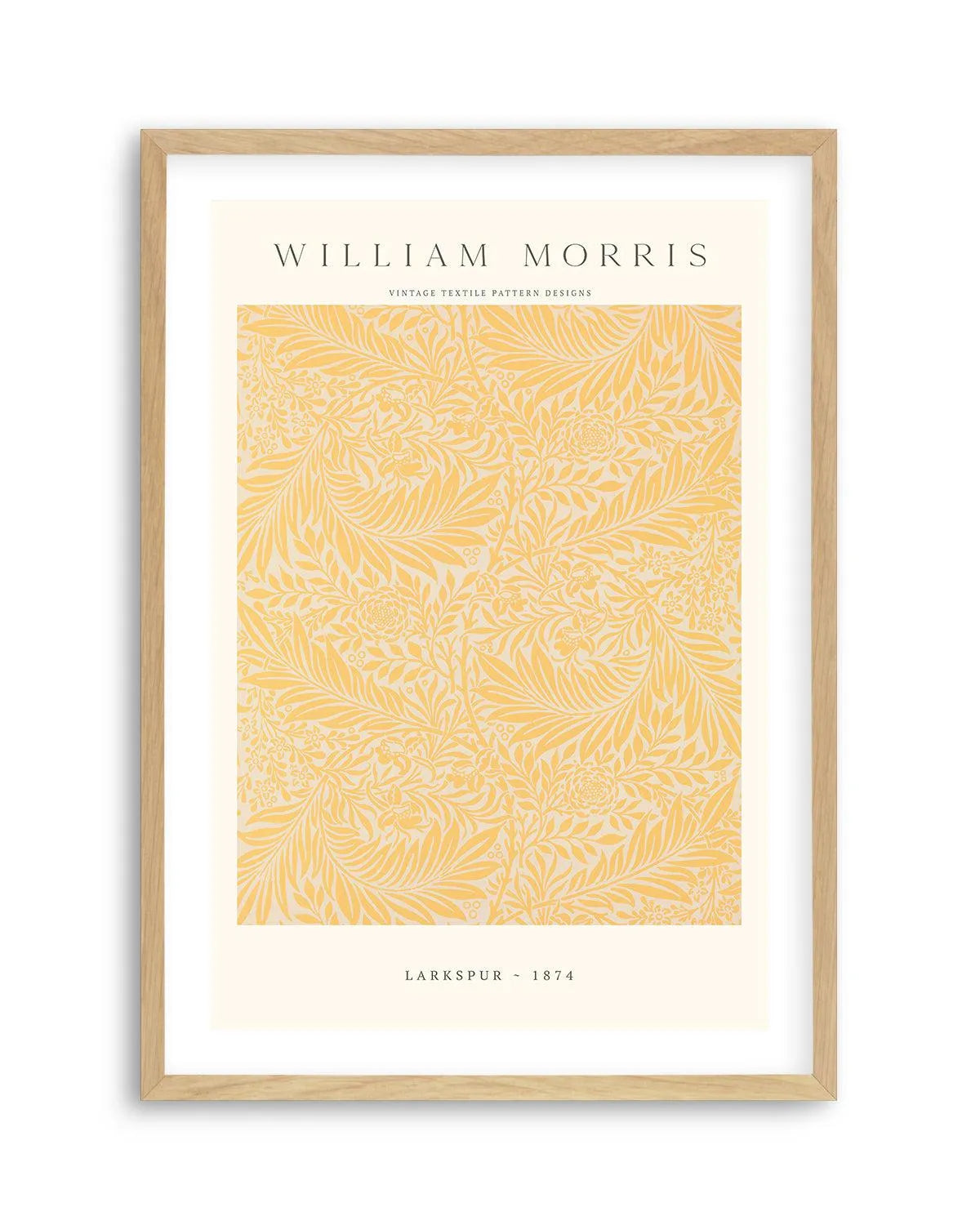 Orange Larkspur by William Morris Art Print from Olive et Oriel where you can shop wallpaper and artworks online