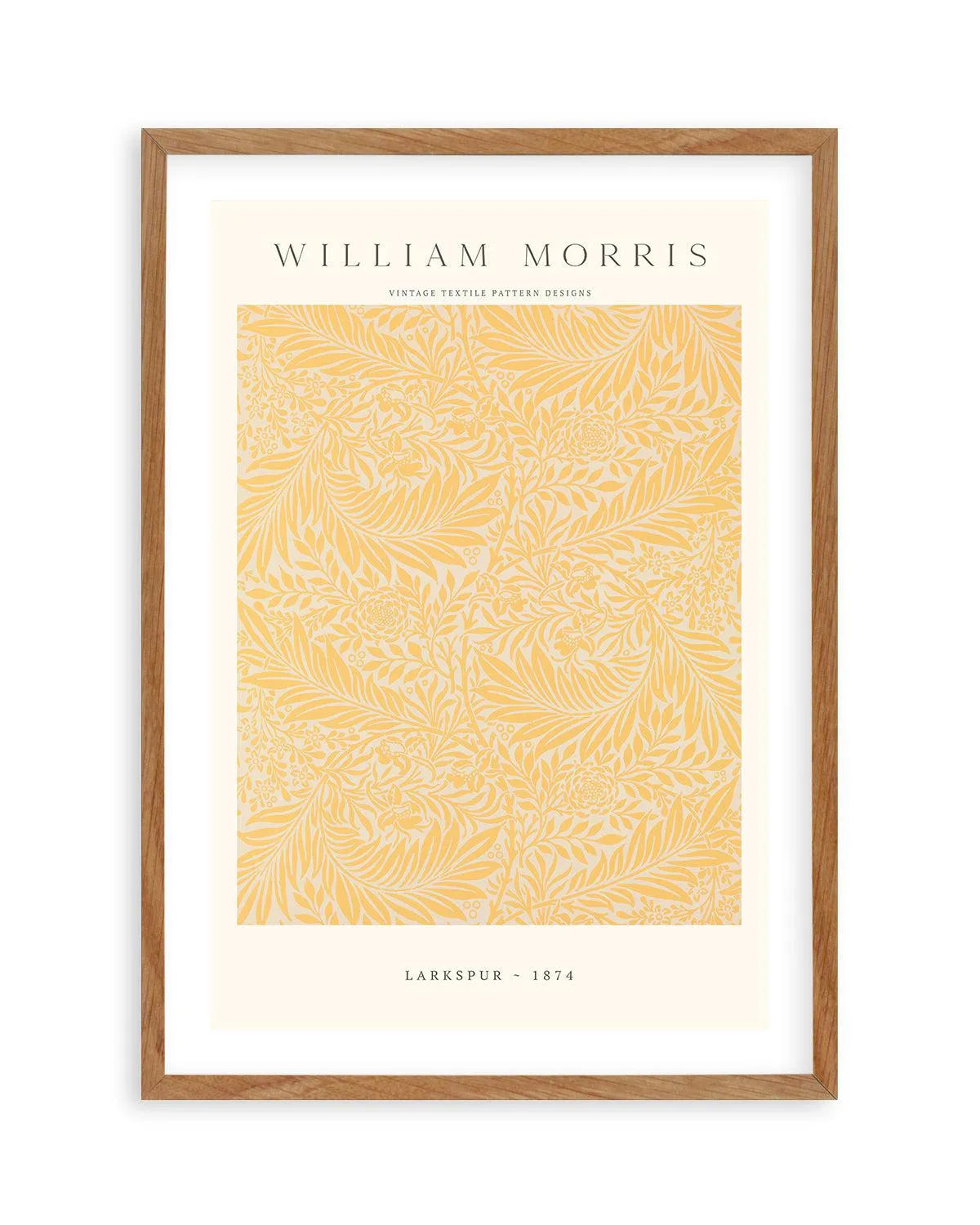 Orange Larkspur by William Morris Art Print from Olive et Oriel where you can shop wallpaper and artworks online