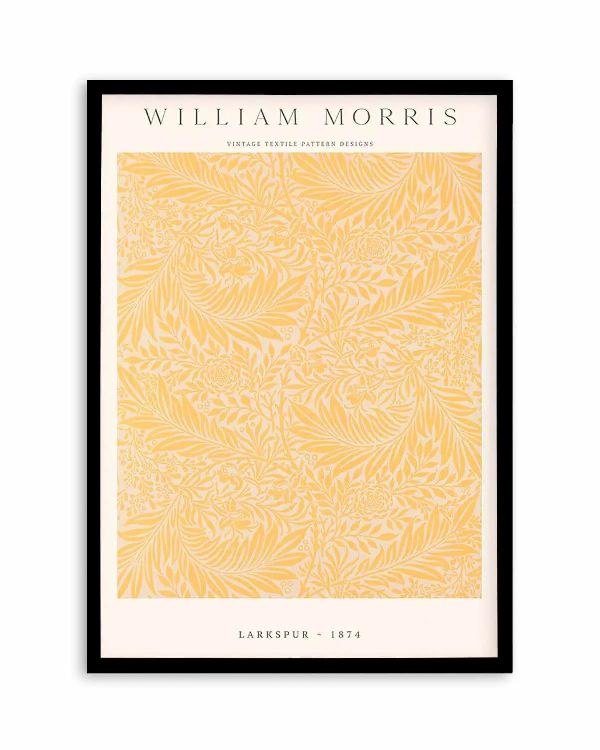 Orange Larkspur by William Morris Art Print from Olive et Oriel where you can shop wallpaper and artworks online