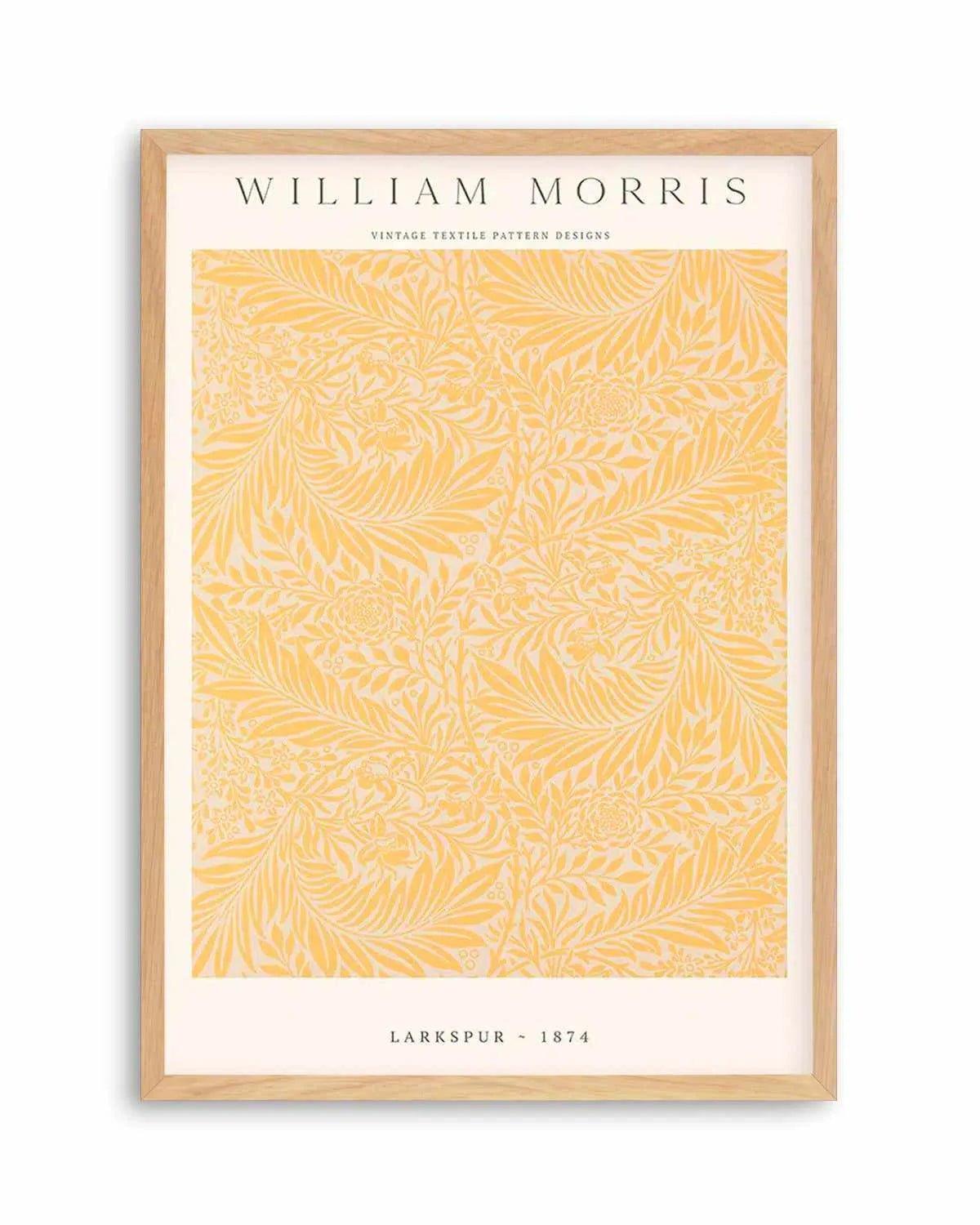 Orange Larkspur by William Morris Art Print from Olive et Oriel where you can shop wallpaper and artworks online