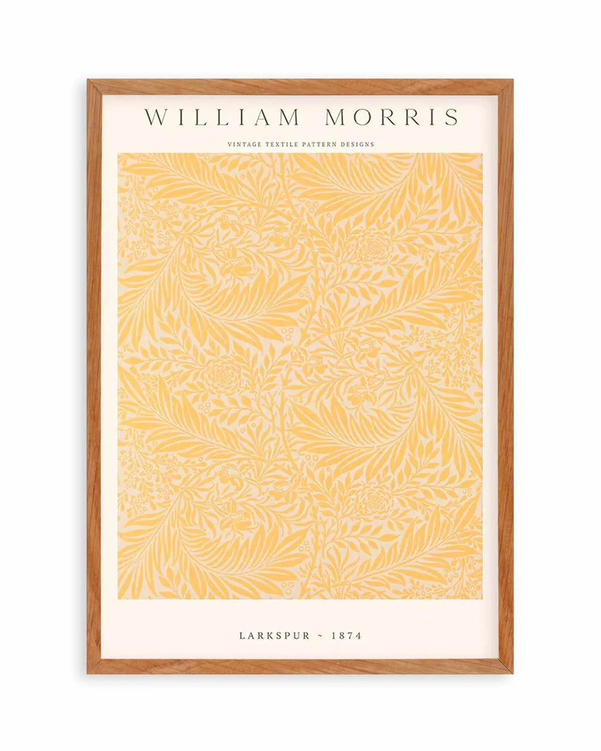 Orange Larkspur by William Morris Art Print from Olive et Oriel where you can shop wallpaper and artworks online