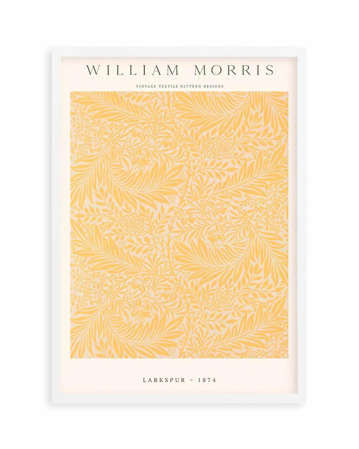 Orange Larkspur by William Morris Art Print from Olive et Oriel where you can shop wallpaper and artworks online
