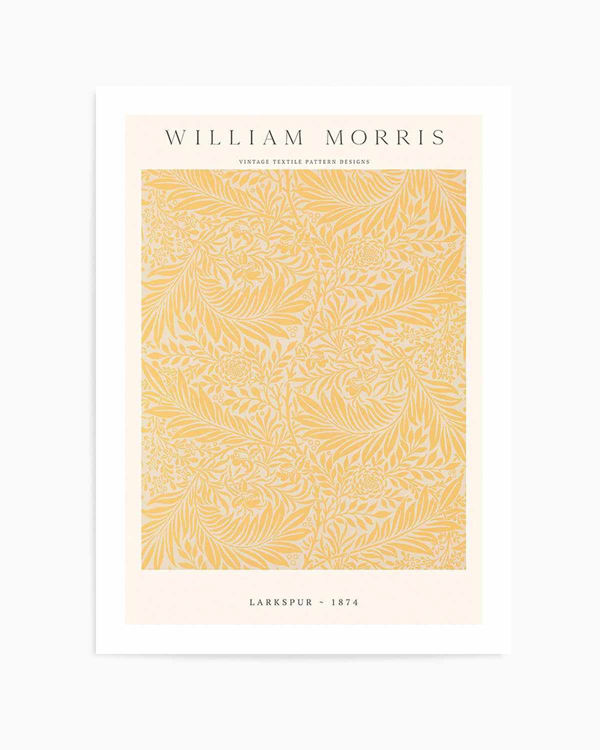 Orange Larkspur by William Morris Art Print