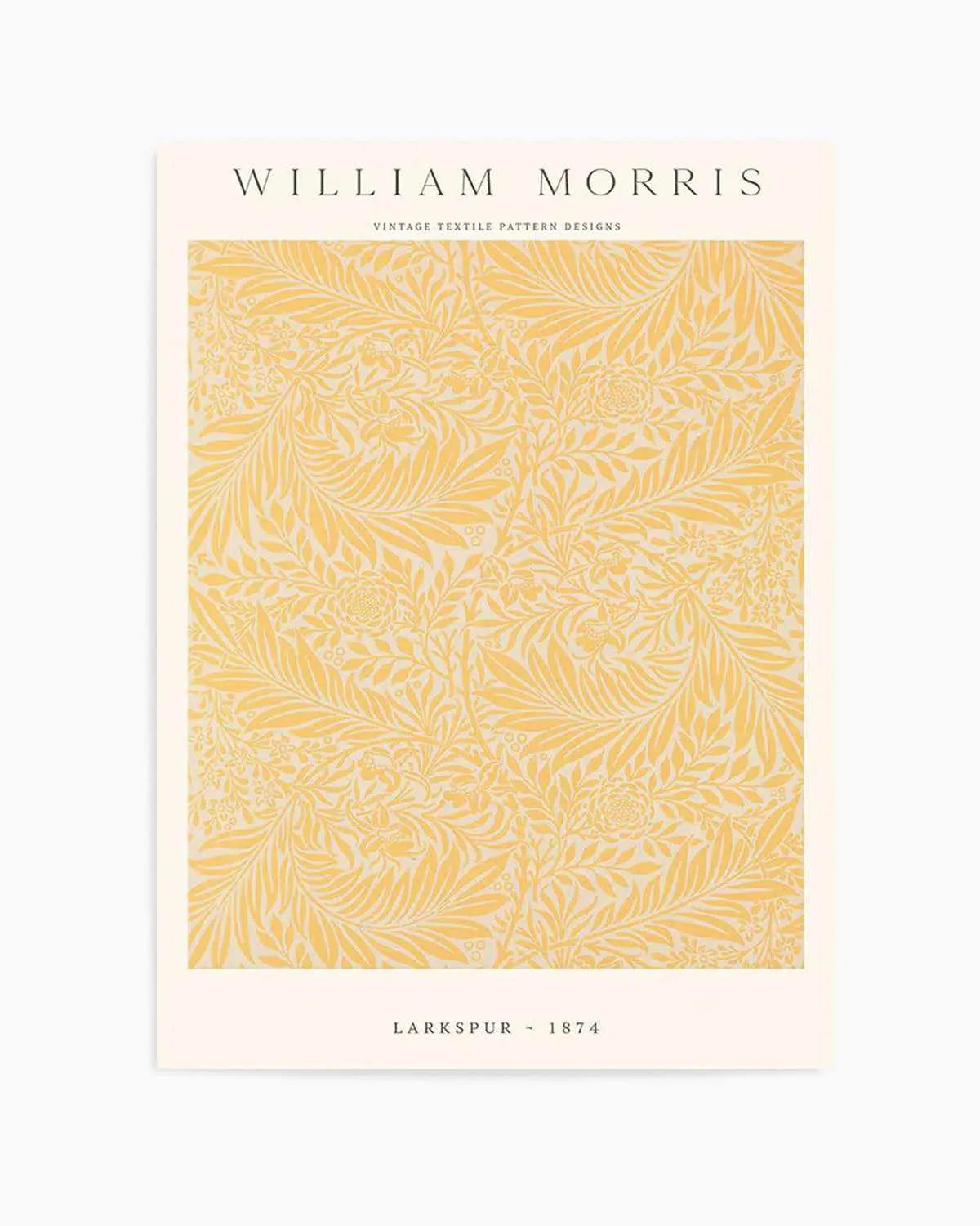 Orange Larkspur by William Morris Art Print from Olive et Oriel where you can shop wallpaper and artworks online