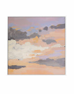 Orange Sunset by Shina Choi | Framed Canvas Art Print