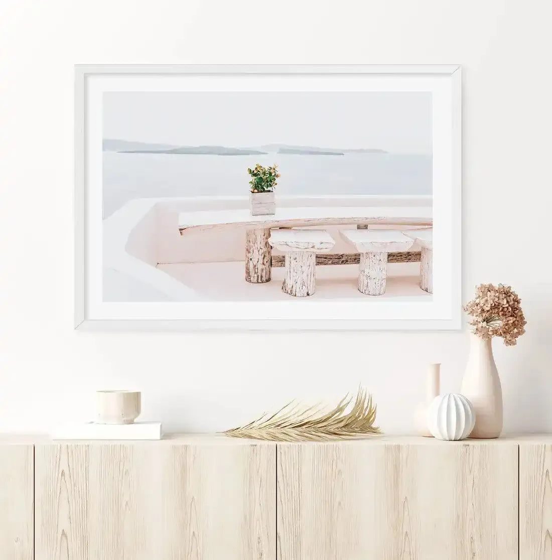 Orange Tree | Santorini Art Print-Shop Greece Wall Art Prints Online with Olive et Oriel - Our collection of Greek Islands art prints offer unique wall art including blue domes of Santorini in Oia, mediterranean sea prints and incredible posters from Milos and other Greece landscape photography - this collection will add mediterranean blue to your home, perfect for updating the walls in coastal, beach house style. There is Greece art on canvas and extra large wall art with fast, free shipping ac