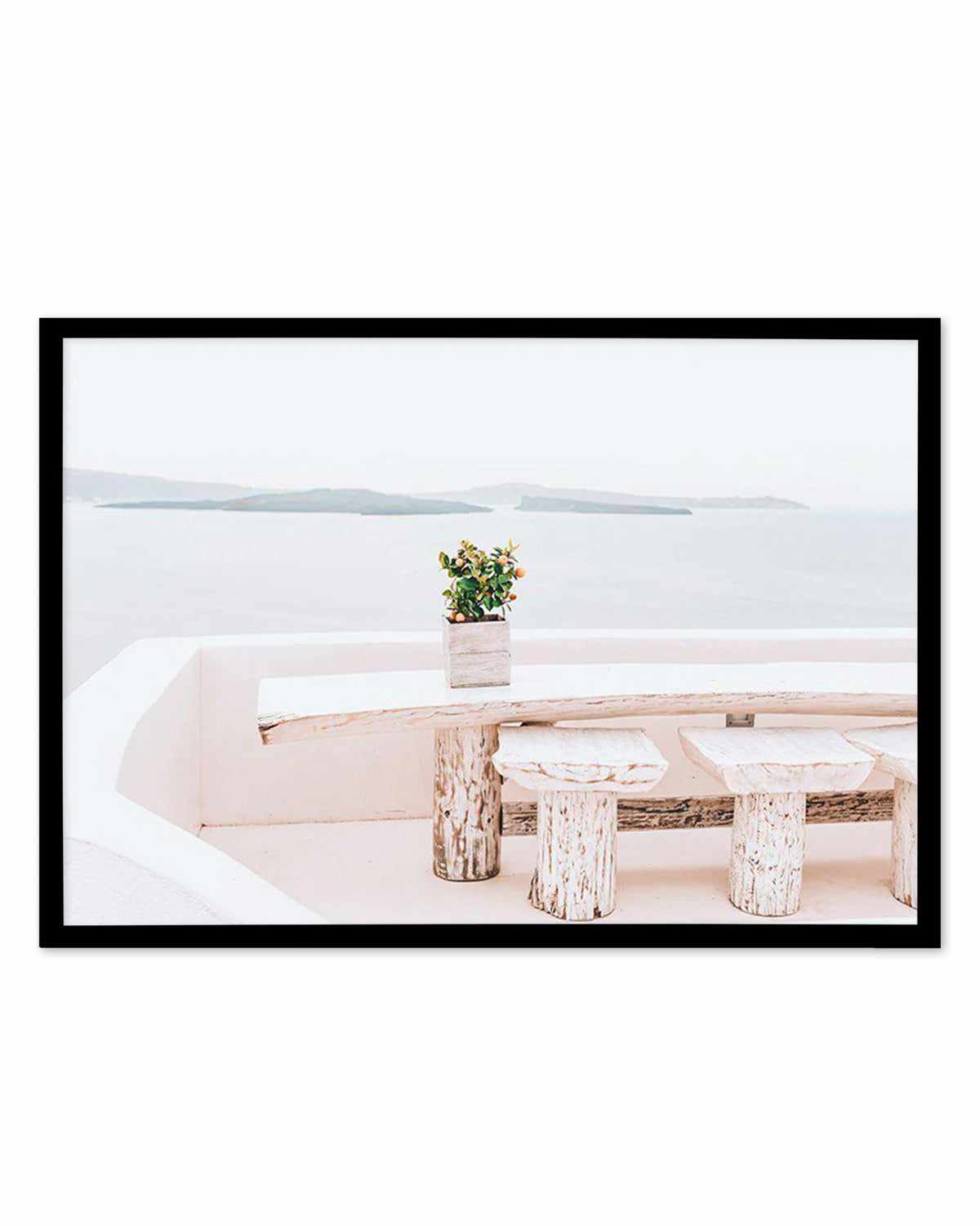 Orange Tree | Santorini Art Print