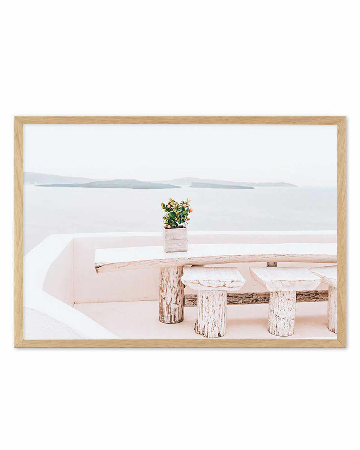 Orange Tree | Santorini Art Print