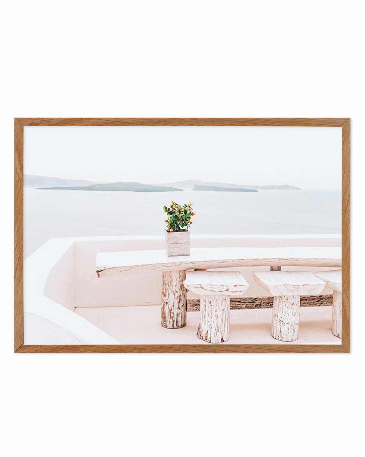 Orange Tree | Santorini Art Print