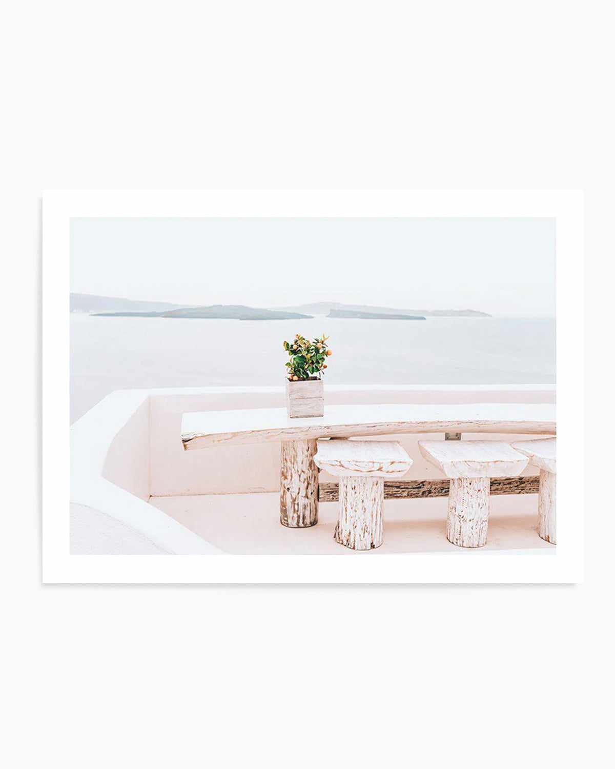 Orange Tree | Santorini Art Print