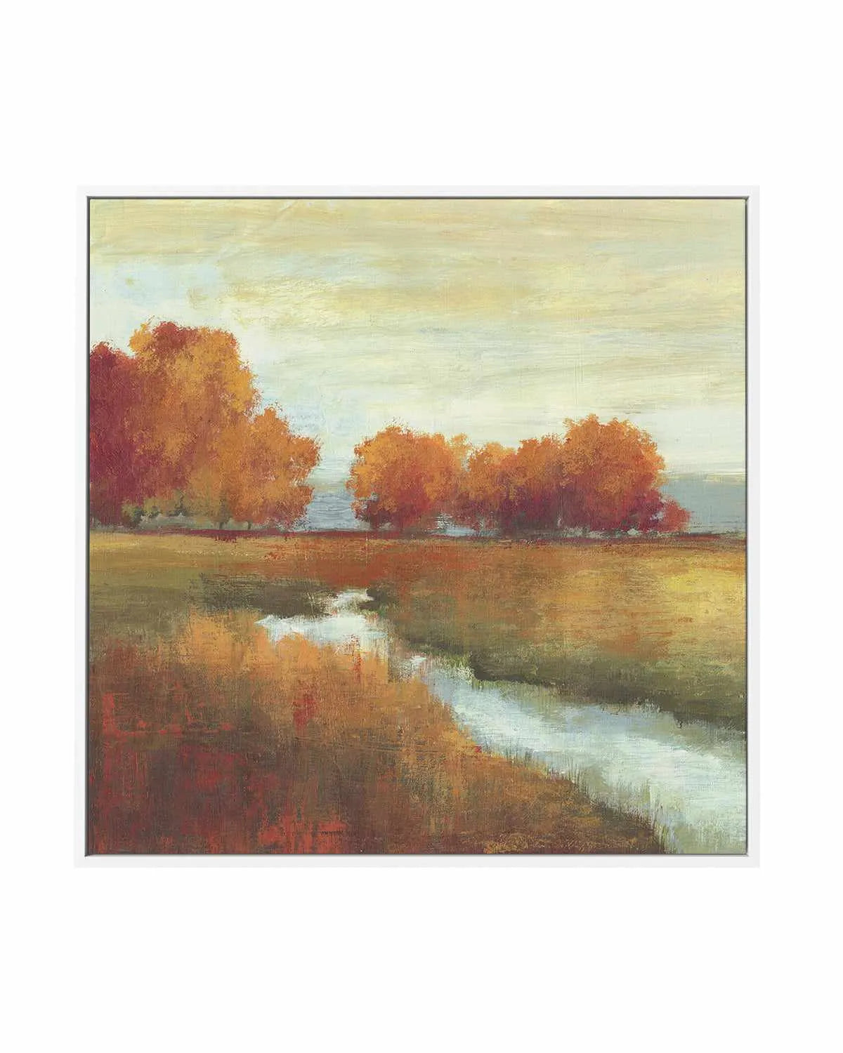 Orange Treescape | Framed Canvas Art Print from Olive et Oriel where you can shop wallpaper and artworks online