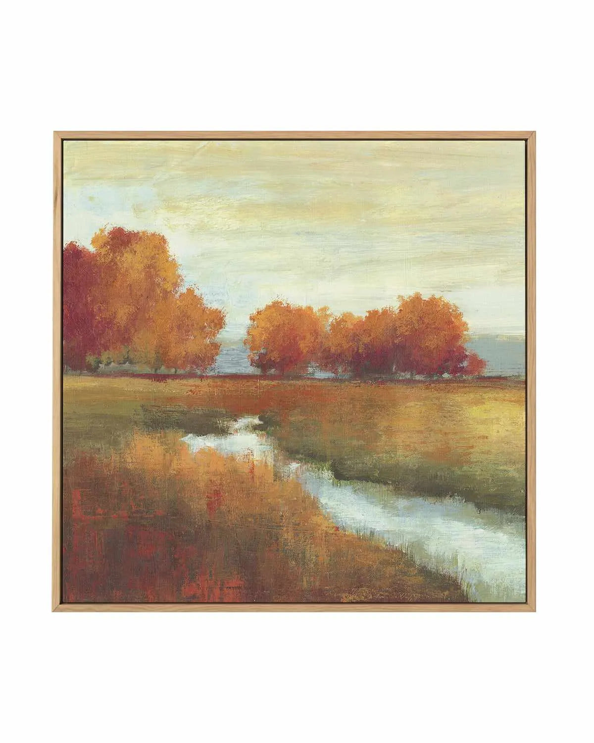 Orange Treescape | Framed Canvas Art Print from Olive et Oriel where you can shop wallpaper and artworks online